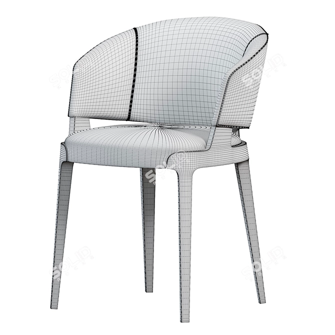 Potocco Velis Chair: Stylish Modern Design 3D model image 5