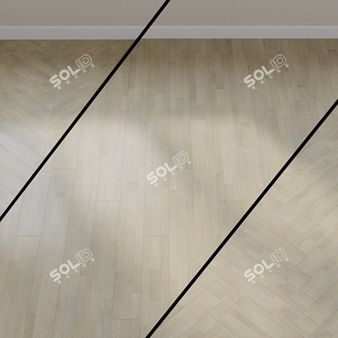 Ter Hurne Oak Contours Parquet Board 3D model image 1