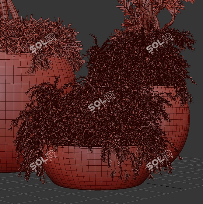 Exquisite Outdoor Plant Tree 3D model image 5