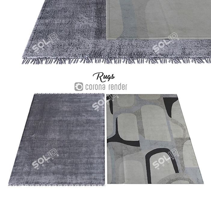 Luxury Rugs for Elegant Spaces 3D model image 1