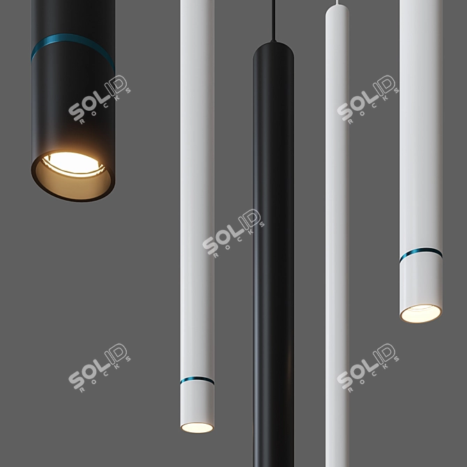 Sleek Crux & Crux Long Lamps 3D model image 2