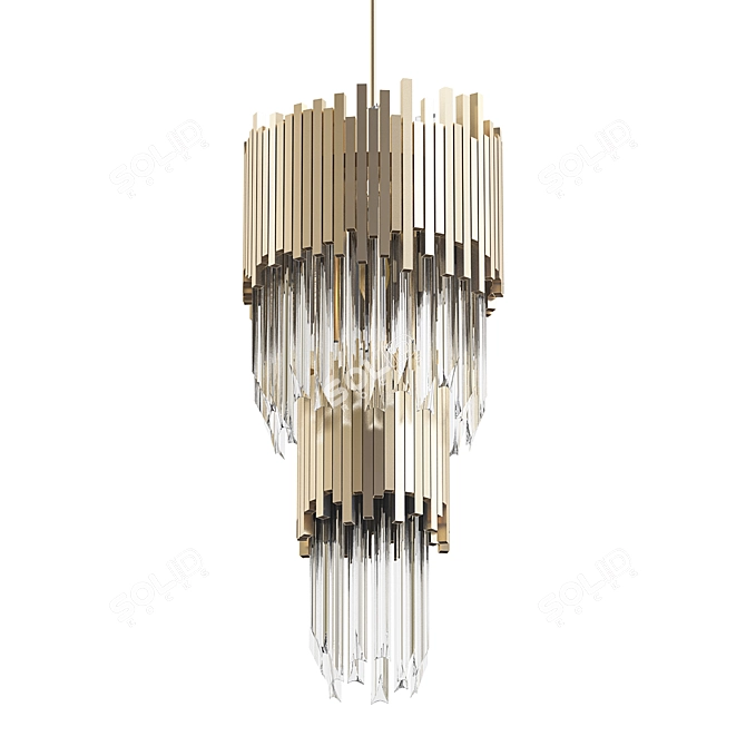 Elegant Empire Lounge Pendant 3D model image 1