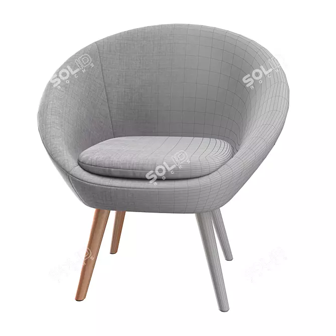 ErgoFusion Ball Chair 3D model image 4