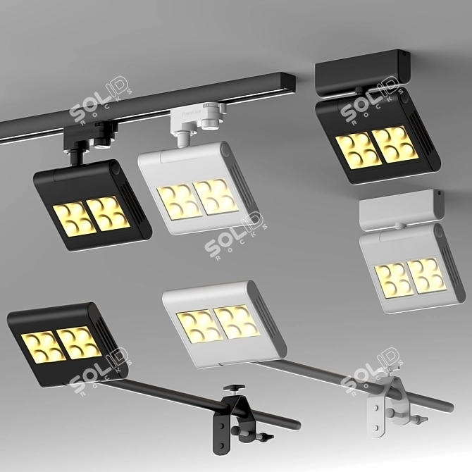 Adjustable Tilt SLV Lenito Luminaires 3D model image 1