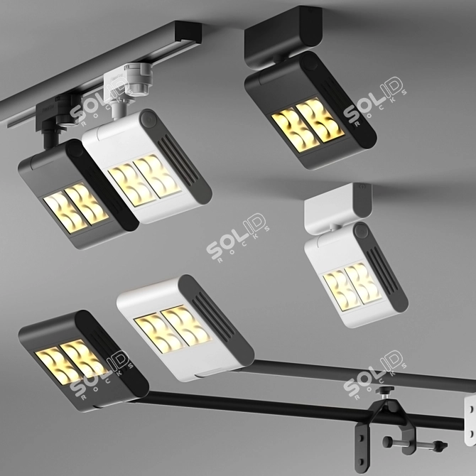 Adjustable Tilt SLV Lenito Luminaires 3D model image 3