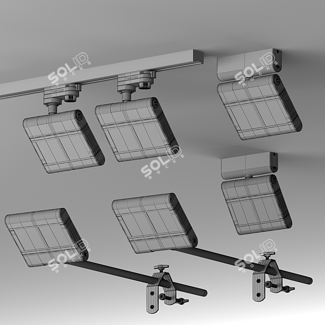 Adjustable Tilt SLV Lenito Luminaires 3D model image 4