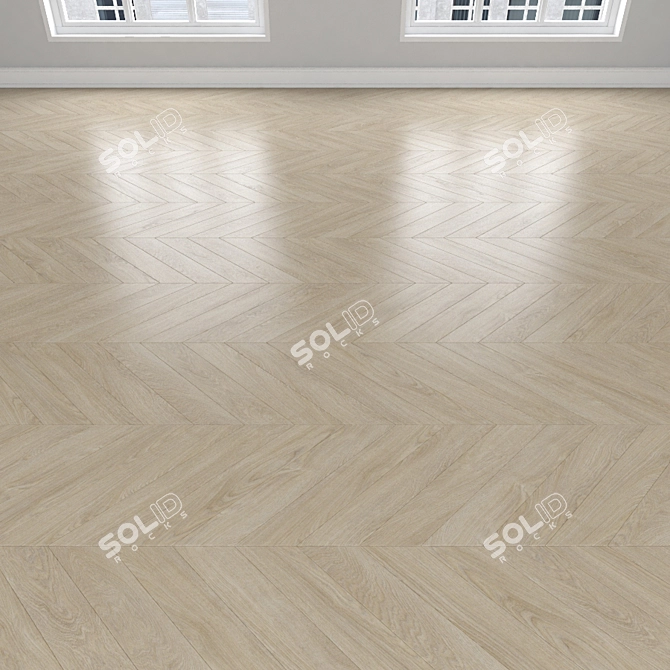 Versatile Parquet Oak Flooring 3D model image 4