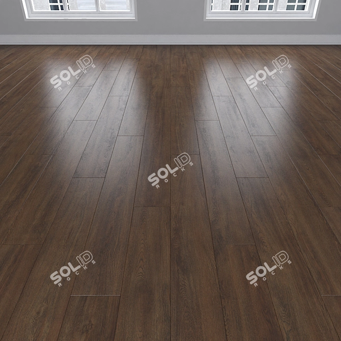 Oak Parquet: Herringbone, Linear, Chevron 3D model image 2