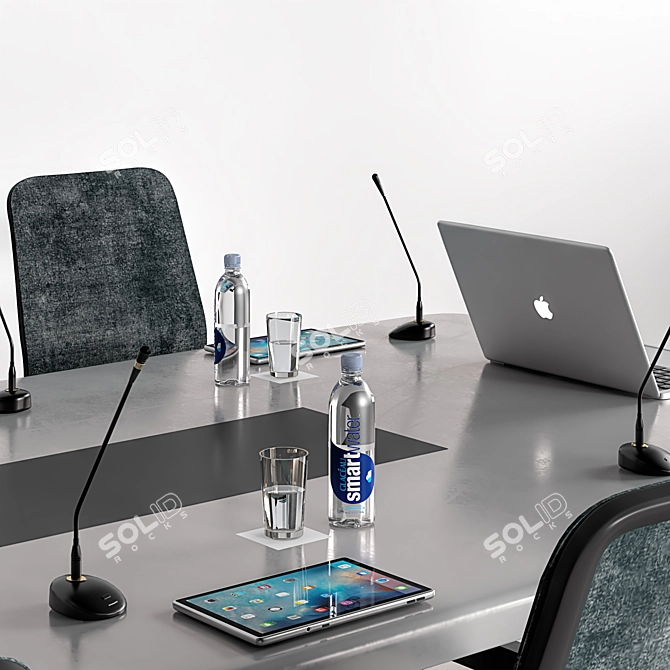 Modern Conference Table 18 3D model image 2