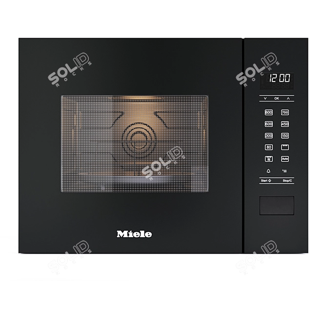 Efficient Built-In Microwave Oven 3D model image 1