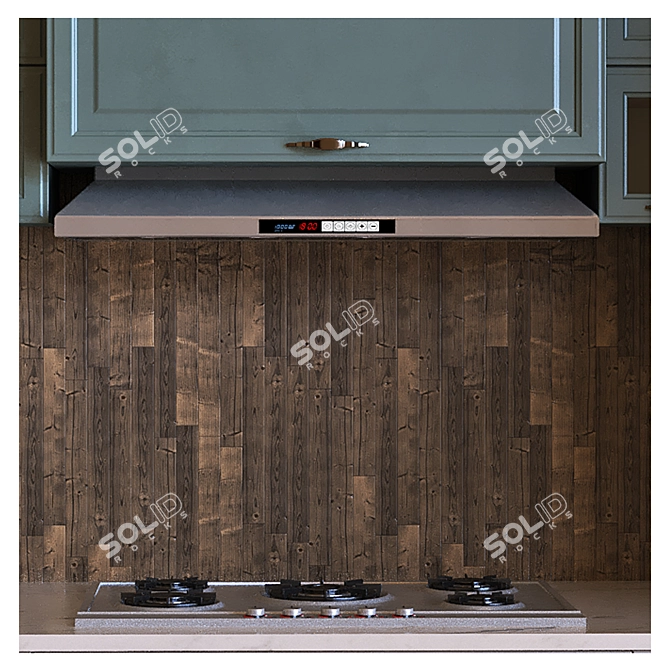 Modern Kitchen Set 008: Stylish & Functional 3D model image 4