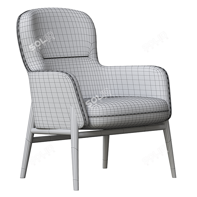 Cozy Connection Hygge Chair 3D model image 5