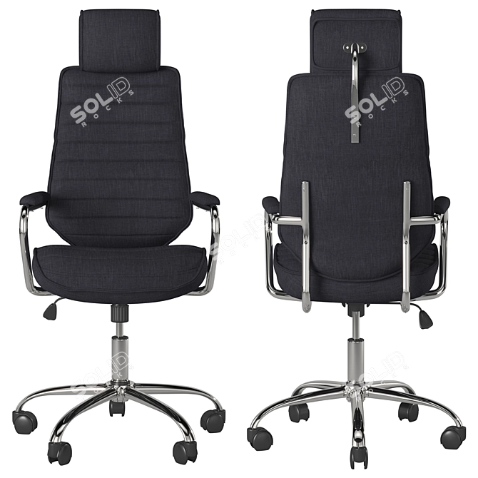 QZY-41H Office Chair: Stylish, Comfortable, and Durable 3D model image 2