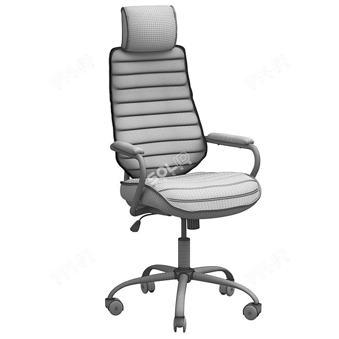 QZY-41H Office Chair: Stylish, Comfortable, and Durable 3D model image 4