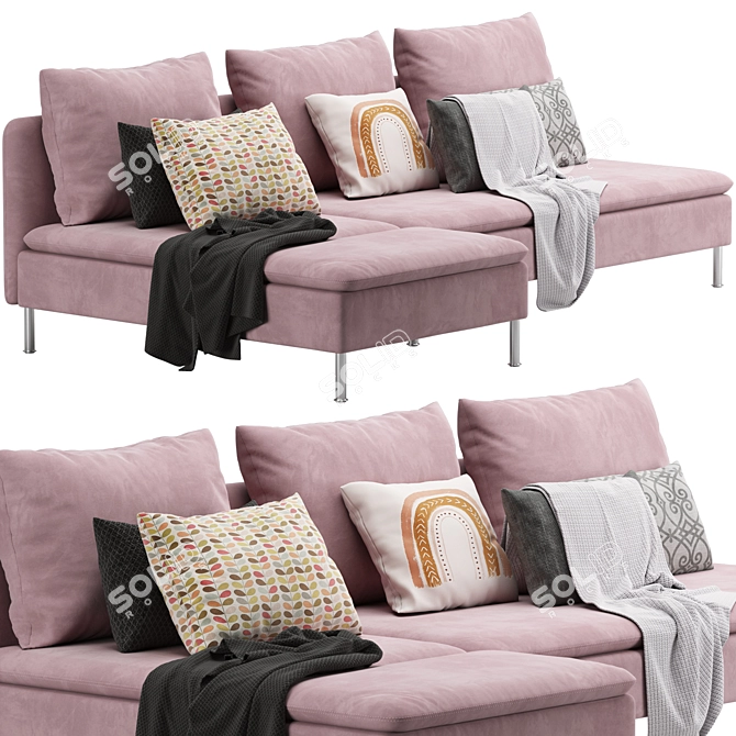 Modern and Stylish Ikea Soderhamn Sofa 3D model image 1