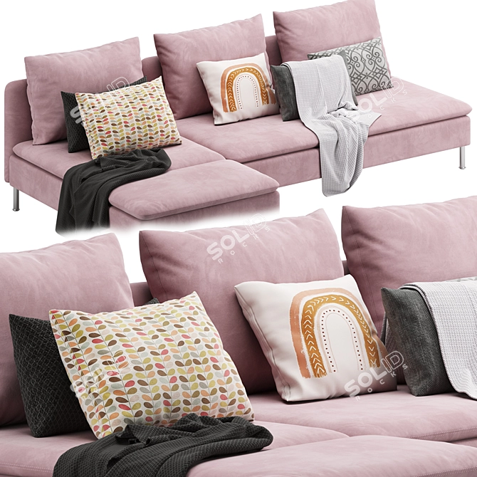 Modern and Stylish Ikea Soderhamn Sofa 3D model image 2