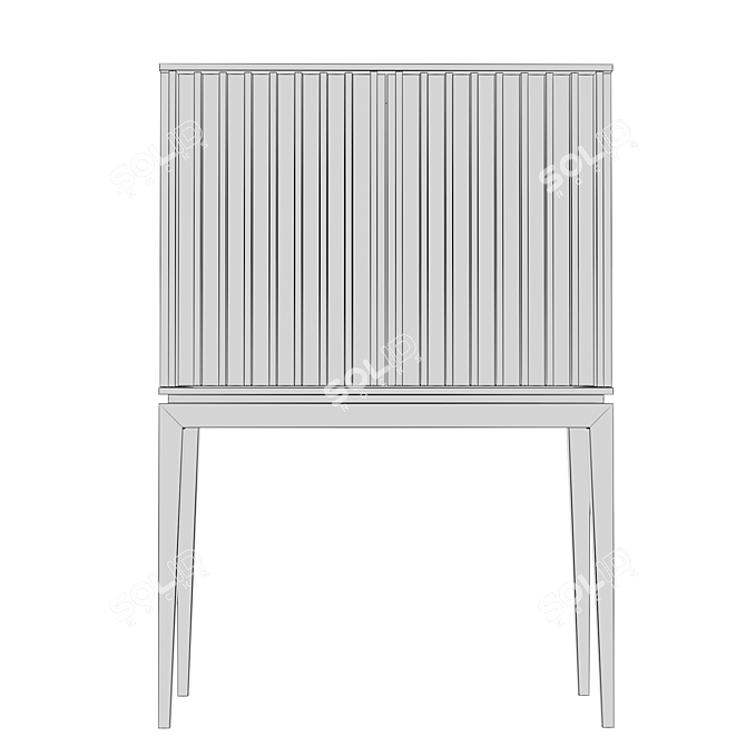 Title: Elegant Relevo Bar Cabinet | Stylish Storage Solution 3D model image 3