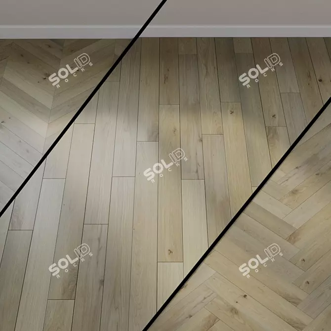 Ter Hurne Sand Brown Oak Parquet 3D model image 1