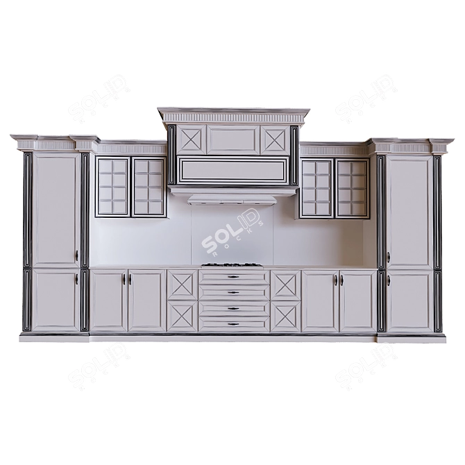 Versatile Kitchen Set: 2015 Edition 3D model image 4