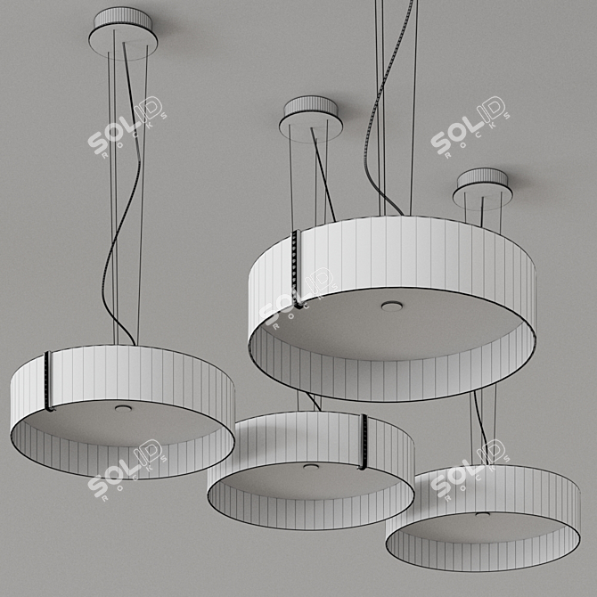 LARAfelt Pendant Lamp: Stylish German Design 3D model image 2