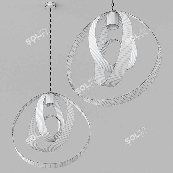 Lunar Large Pendant: Modern Elegance by CTO Lighting 3D model image 2