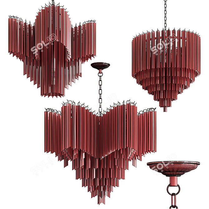 Elegant Eichholtz Chandelier Collection 3D model image 5