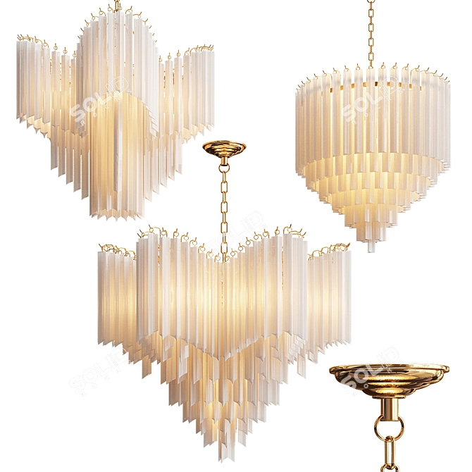 Elegant Eichholtz Chandelier Collection 3D model image 7