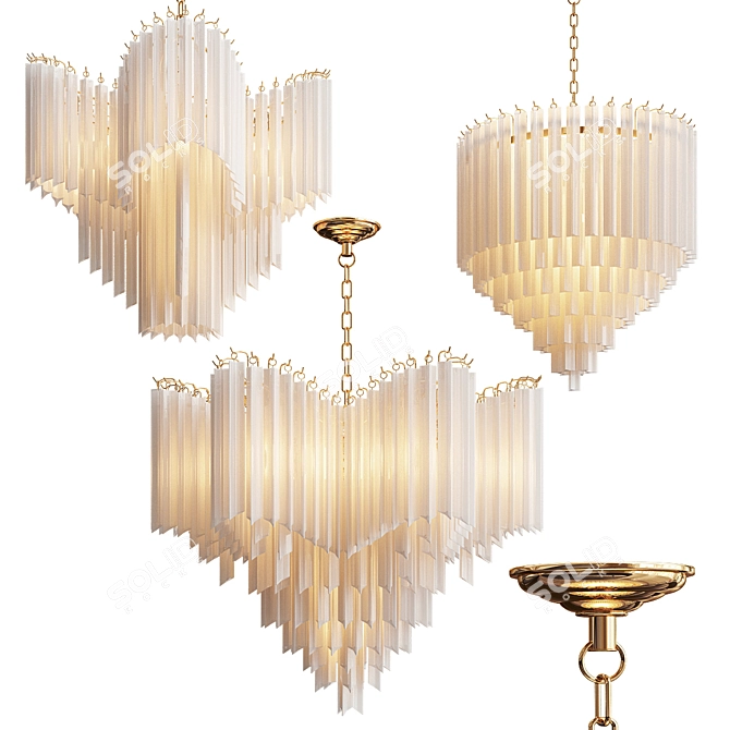 Elegant Eichholtz Chandelier Collection 3D model image 8