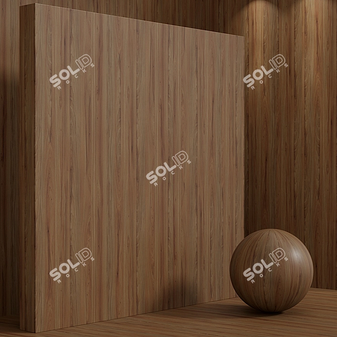 Seamless Wood Magnolia Set 3D model image 4