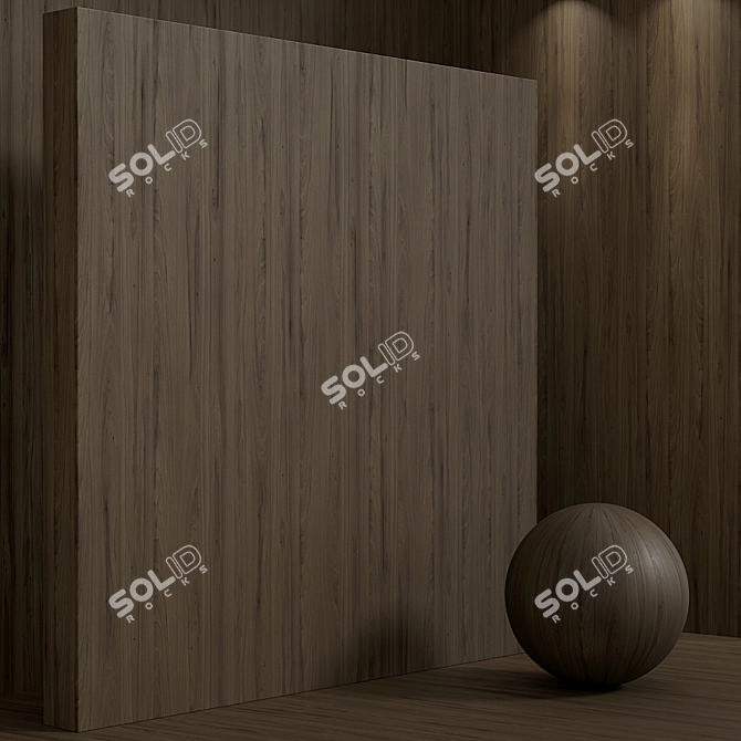 Seamless Wood Magnolia Set 3D model image 5
