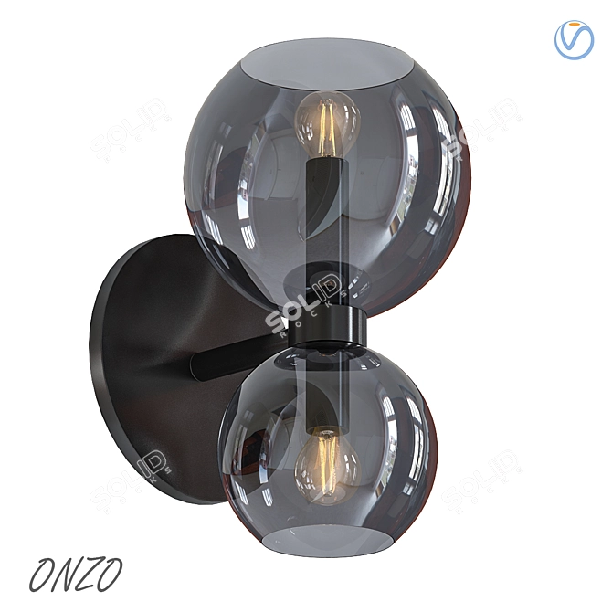Modern 3D Onzo Wall Sconce 3D model image 1