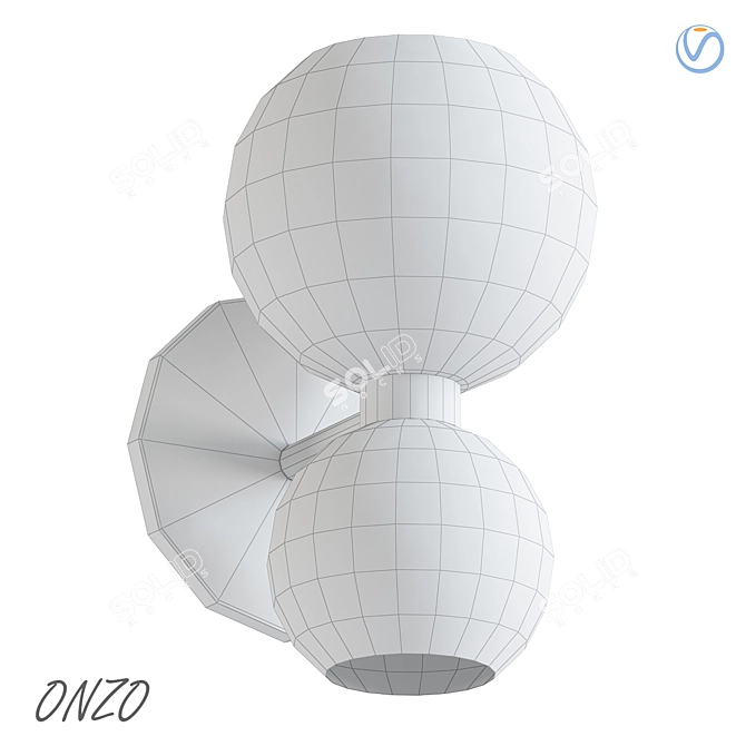 Modern 3D Onzo Wall Sconce 3D model image 2