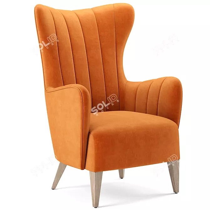 Duke Lounge Chair: Stylish & Versatile Seating 3D model image 1