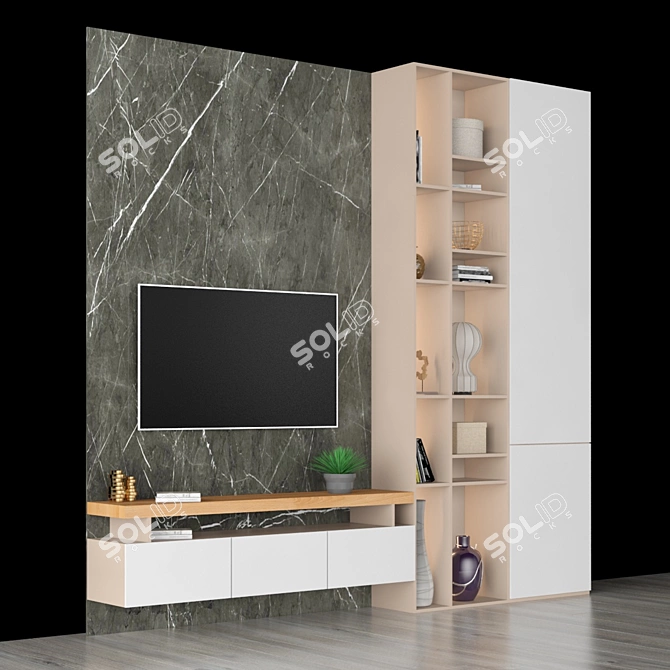 Sleek TV Stand for Modern Homes 3D model image 2