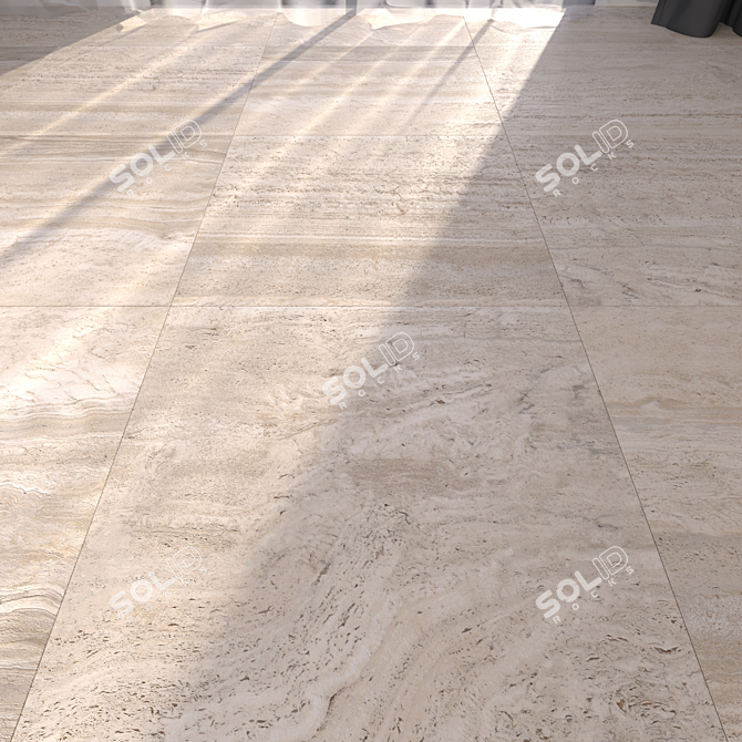 Honey Vein 60x60 Multi-Texture Floor 3D model image 1