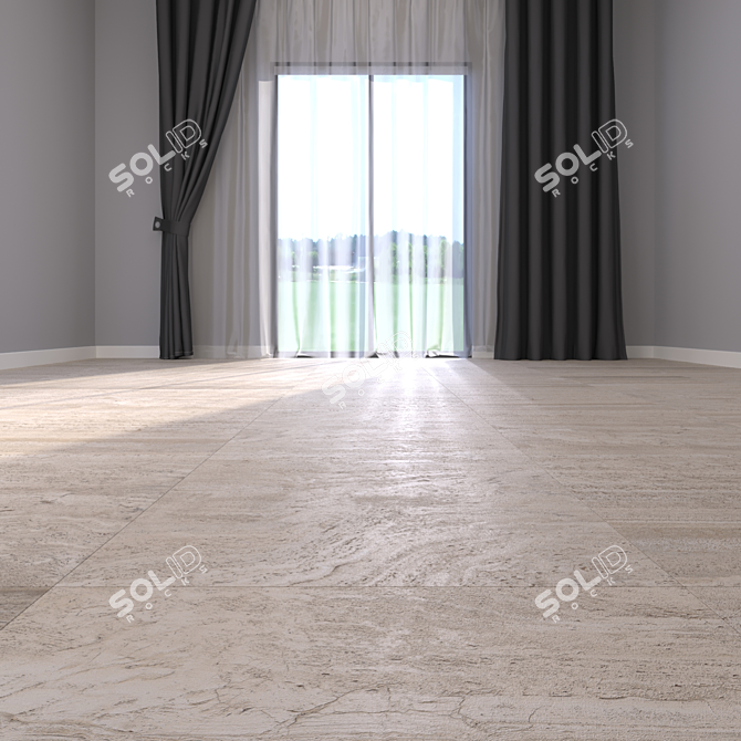 Honey Vein 60x60 Multi-Texture Floor 3D model image 2