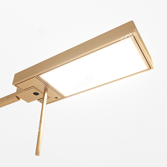 Modern LED Desk Lamp - Viabizzuno Roy Tavolo 3D model image 2