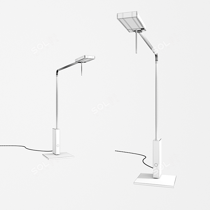 Modern LED Desk Lamp - Viabizzuno Roy Tavolo 3D model image 4