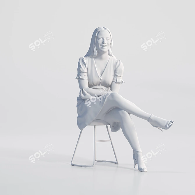 Zoe 1609: High-Quality 3D Model 3D model image 3