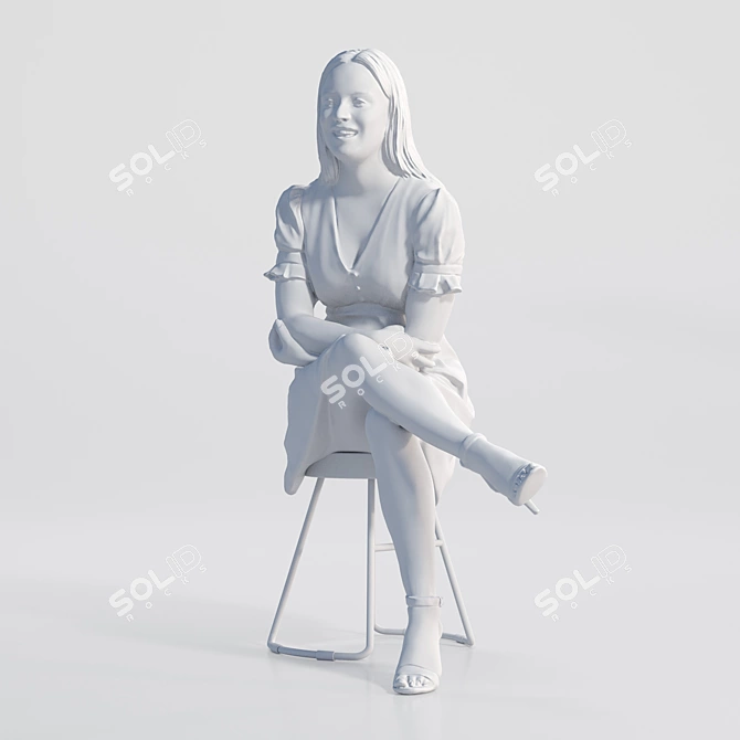 Zoe 1609: High-Quality 3D Model 3D model image 9