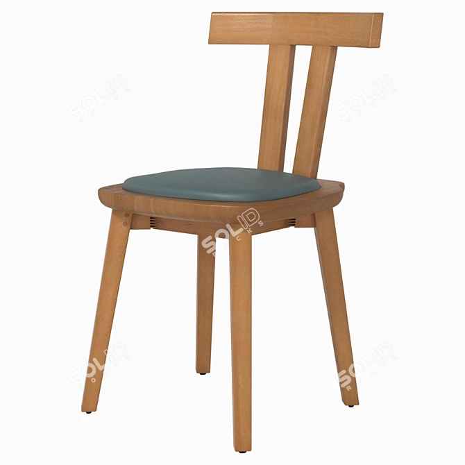 Minimalist Tai Chair - Sleek and Stylish 3D model image 2
