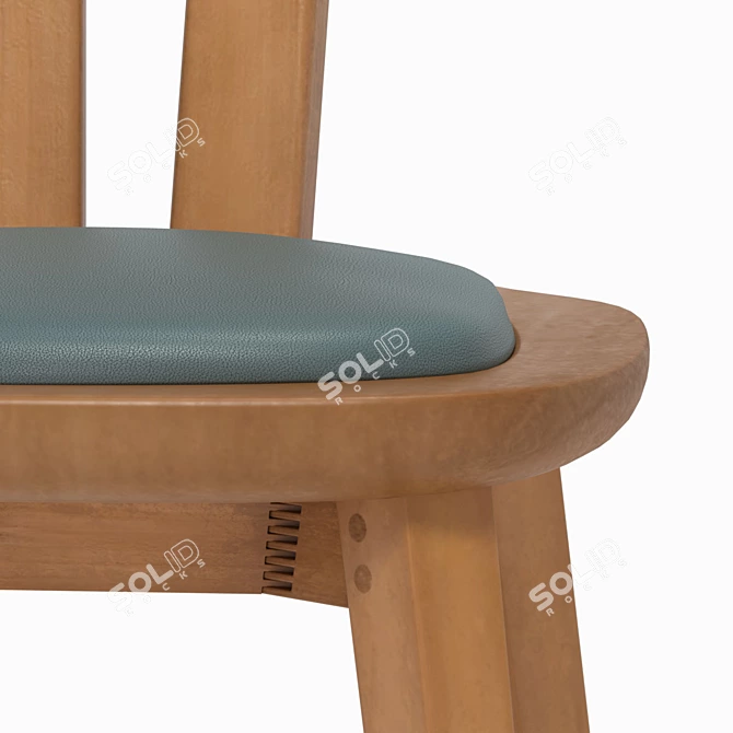 Minimalist Tai Chair - Sleek and Stylish 3D model image 4