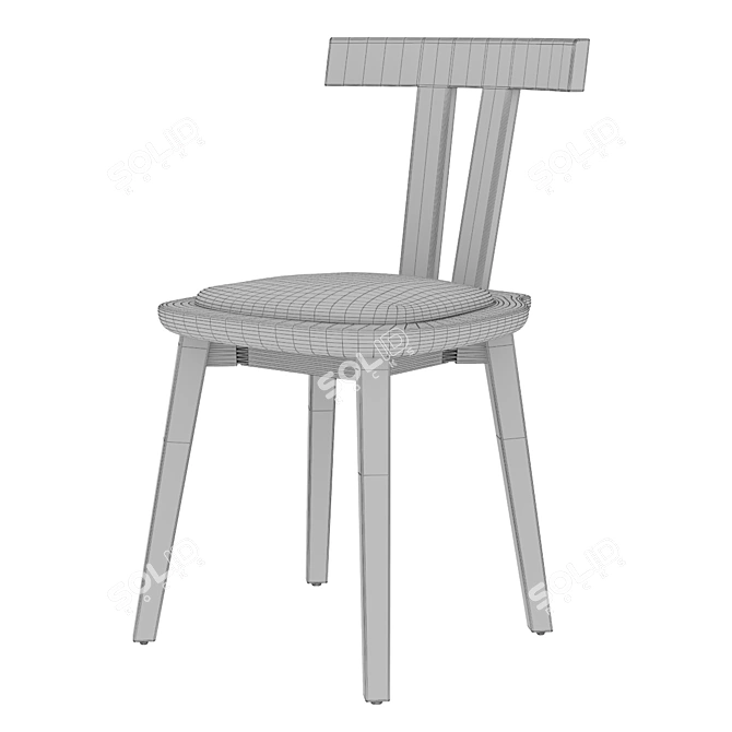 Minimalist Tai Chair - Sleek and Stylish 3D model image 5