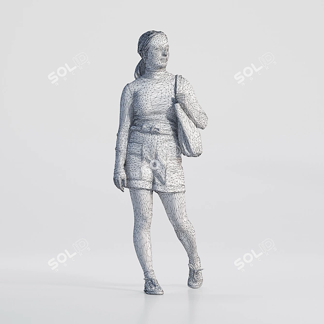 Zoe 1614: High-Quality 3D Model 3D model image 4