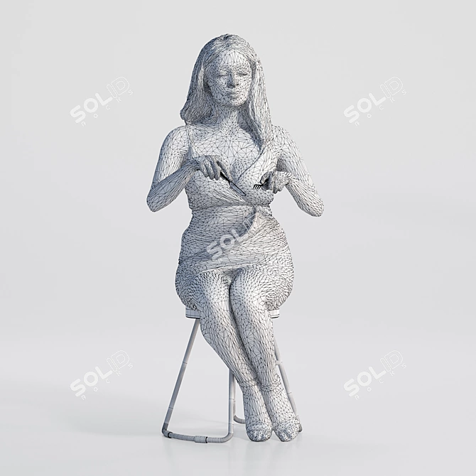 Manuela 3D Model with 30k Polygons 3D model image 4