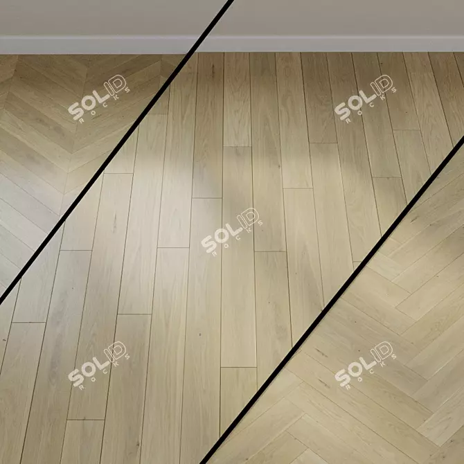 Heaven Oak Parquet: Light Perfection 3D model image 1