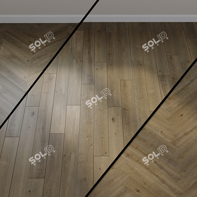 Ter Hurne Earth Terra Oak Brown Parquet 3D model image 1