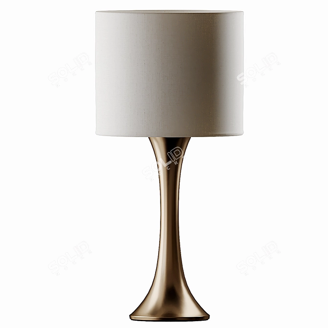 ADA Brass Table Lamp: Sleek & Stylish 3D model image 2