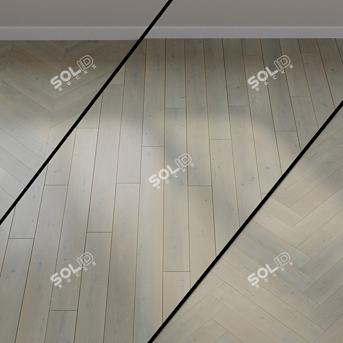 Ter Hurne Sand Brown Oak Earth Parquet 3D model image 1