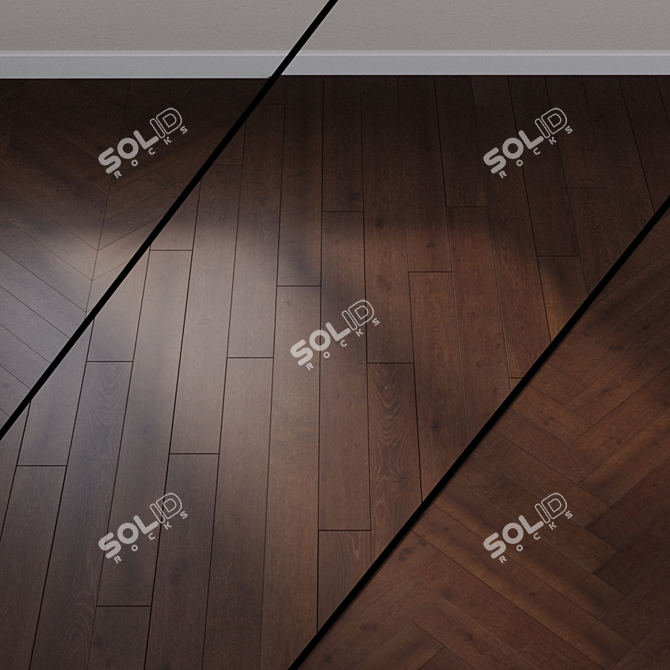 Heavenly Red Oak Parquet: Ter Hurne 3D model image 1